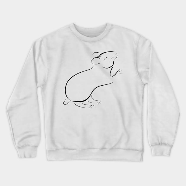 Hamster Crewneck Sweatshirt by DeguArts